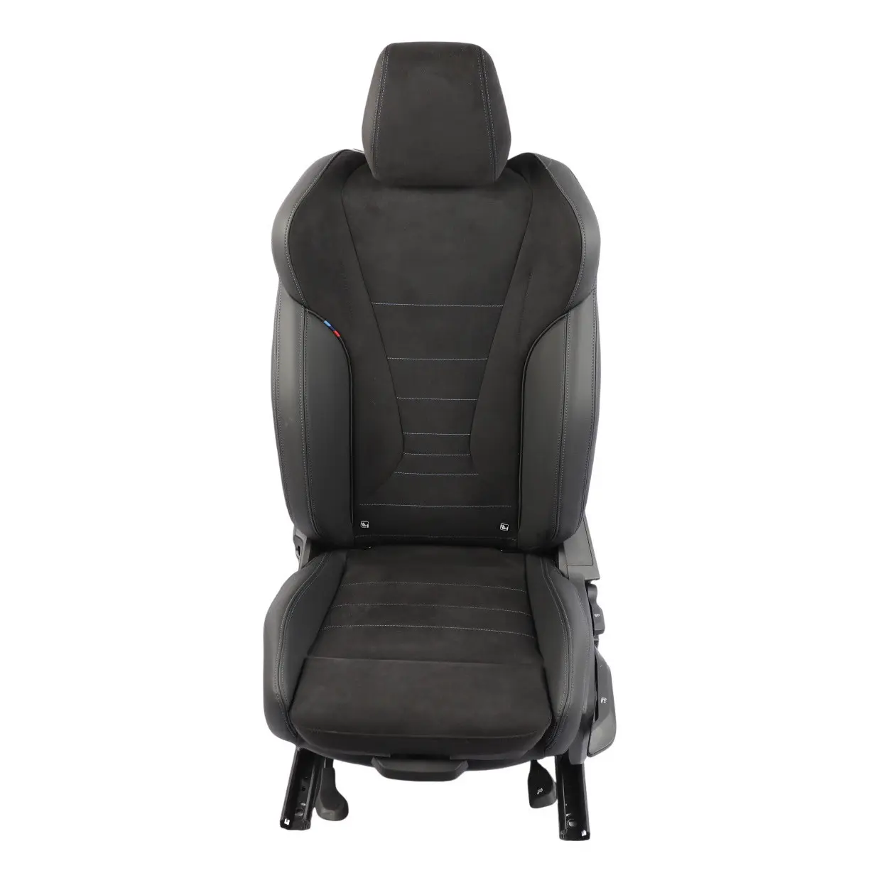 BMW F70 F74 Front Seat Sport Heated Leather Alcantara Black Left N/S 5B673B5