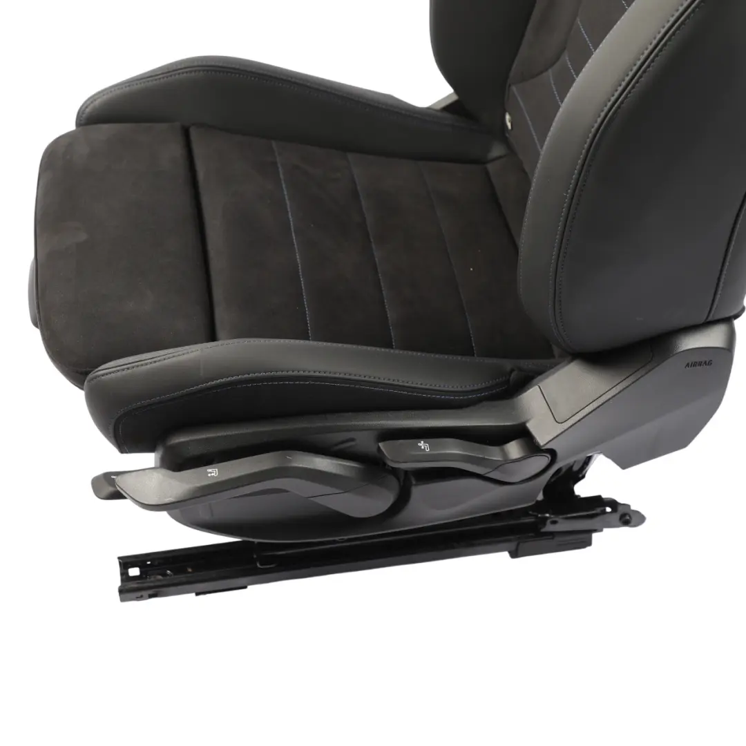 BMW F70 F74 Front Seat Sport Heated Leather Alcantara Black Left N/S - SKU 5B673B5-1 - Part number 5B673B5