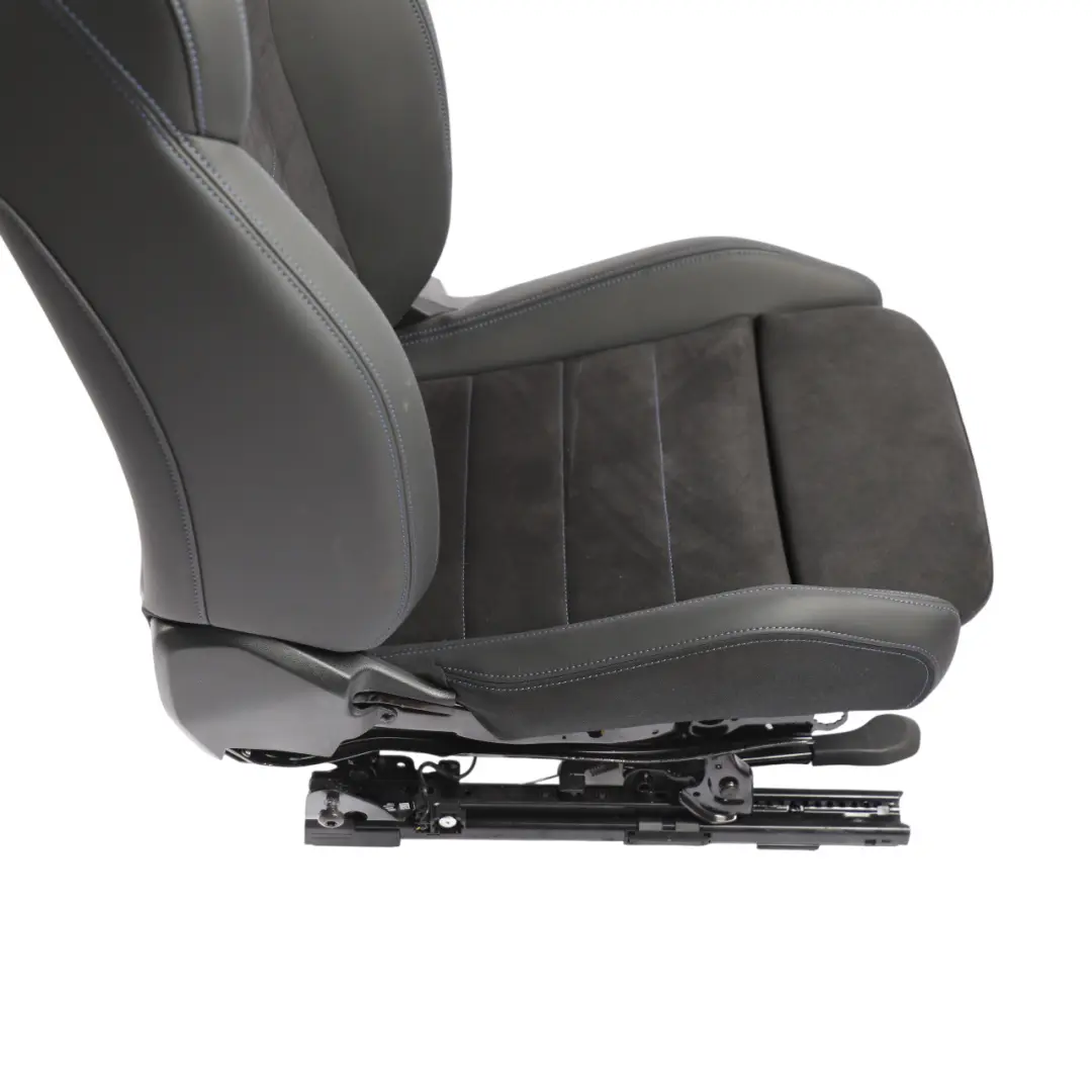 BMW F70 F74 Front Seat Sport Heated Leather Alcantara Black Left N/S - SKU 5B673B5-1 - Part number 5B673B5