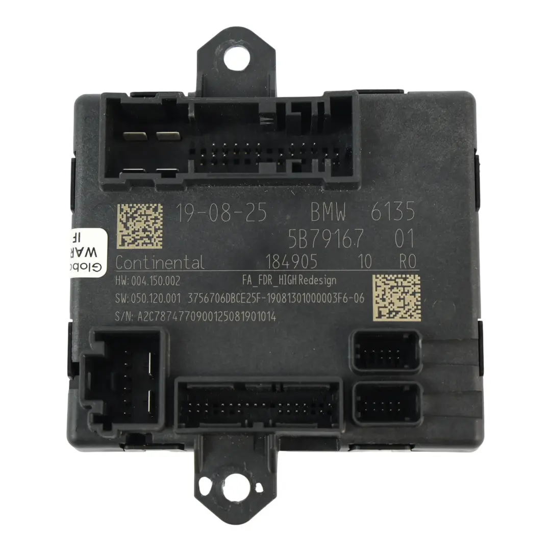 BMW F74 Gran Coupé FDR High REDE Steuergerät ECU Fahrertür Vorne - SKU 5B79167 - Teilenummer 5B79167