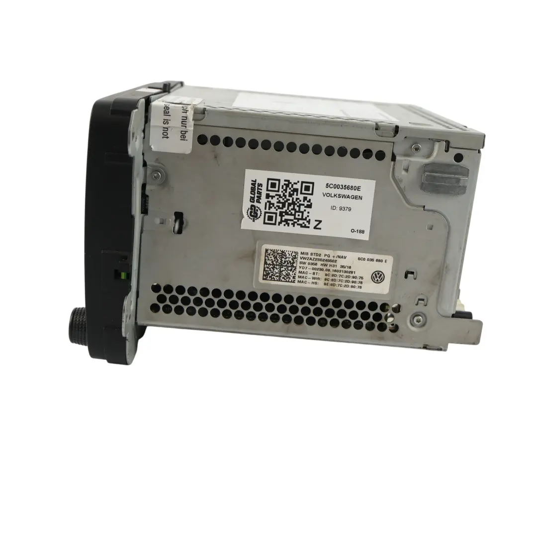 VW Volkswagen Scirocco Mk3 Radio Display Screen Multimedia Nav Unit - SKU 5C0035680E - Part number 5C0035680E