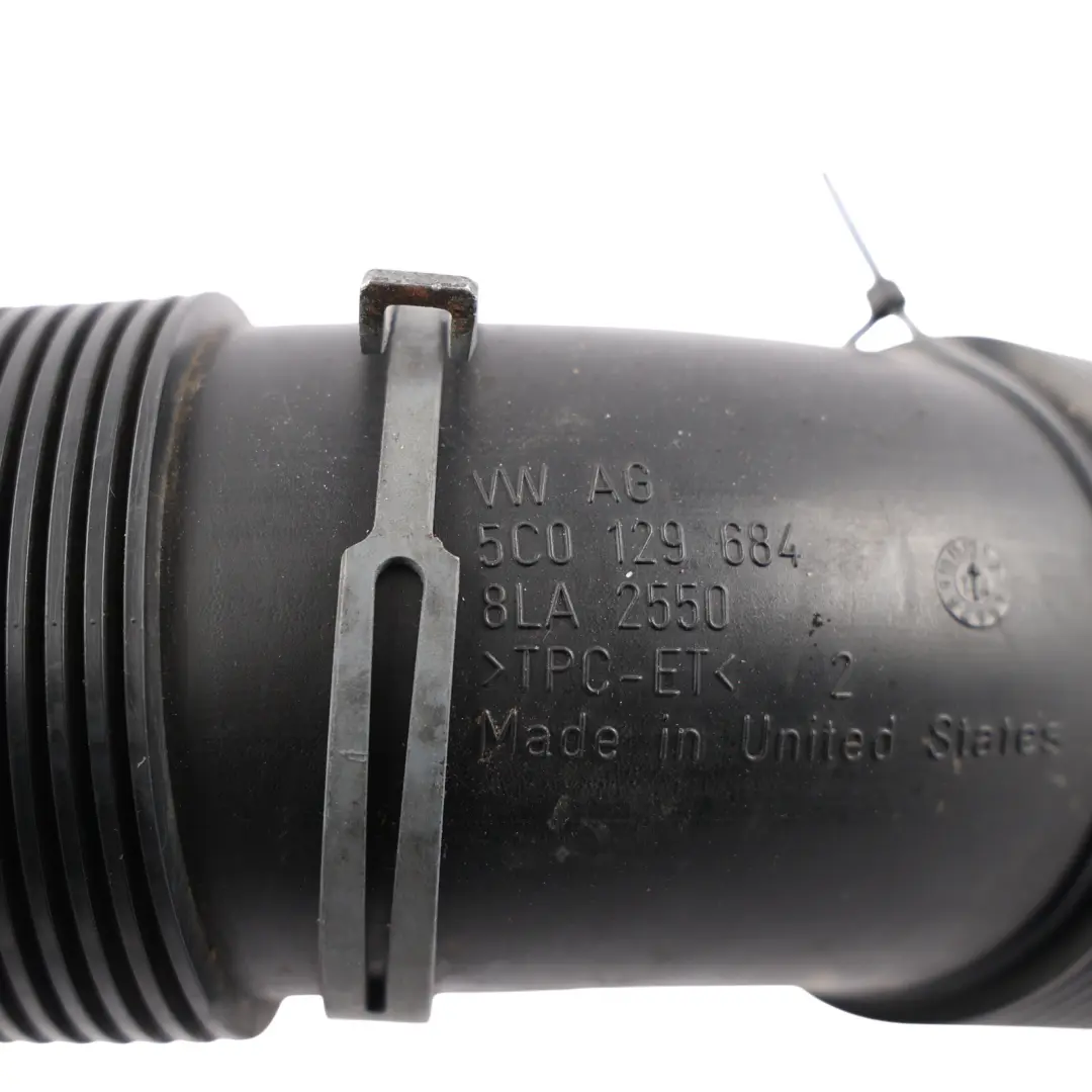 Mk3 Turbocharger Air Intake Pipe Hose 2.0 TFSI to Volkswagen Scirocco with Part number 5C0129684 Volkswagen Scirocco Mk3 Turbocharger Air Intake Pipe Hose 2.0 TFSI - SKU 5C0129684 - Part number 5C0129684