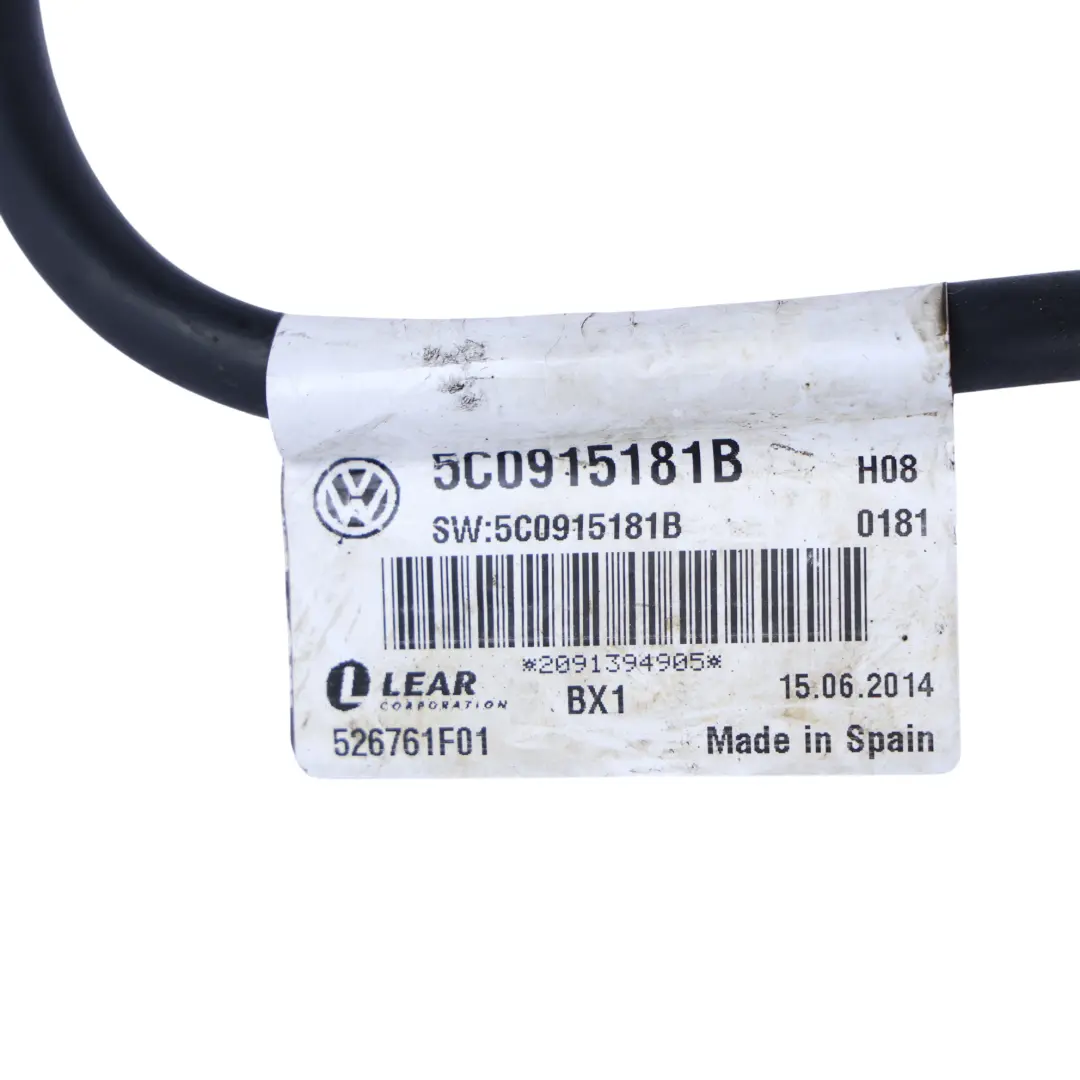 Volkswagen Jetta A6 Cable Del Terminal Negativo Batería 2.0 TDI - SKU 5C0915181B - Número de pieza 5C0915181B