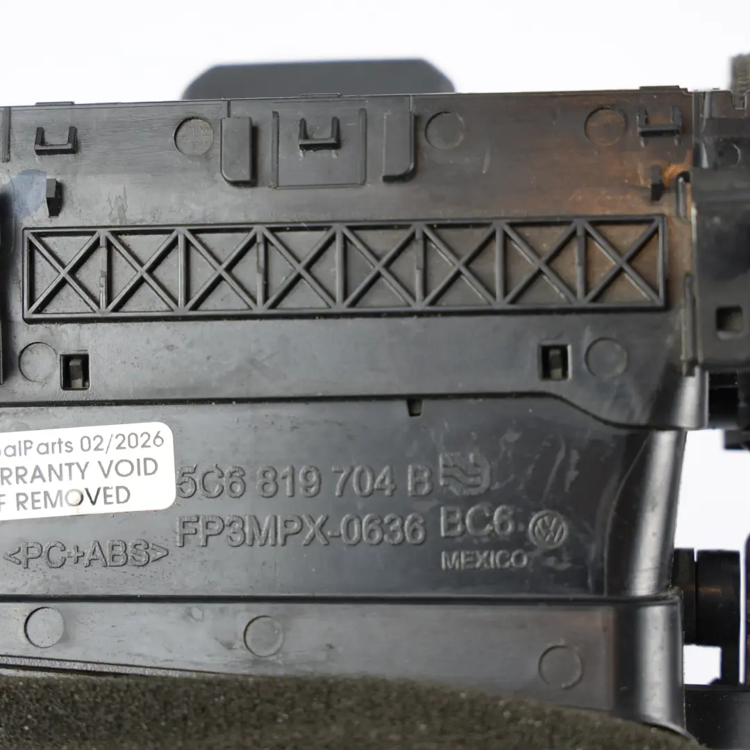 Mk6 Dashboard Air Vent Nozzle Trim Cover Right O/S to Volkswagen Jetta with Part number 5C6819704B Volkswagen Jetta Mk6 Dashboard Air Vent Nozzle Trim Cover Right O/S - SKU RHD-5C6819704B - Part number 5C6819704B