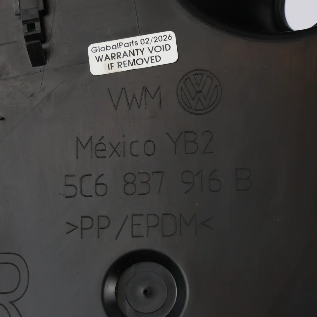 Coperchio Foro Di Accesso Porta Piastra Anteriore Destra per VW Jetta VI con numero di parte 5C6837916B VW Jetta VI Coperchio Foro Di Accesso Porta Piastra Anteriore Destra - SKU 5C6837916B - Numero di parte 5C6837916B