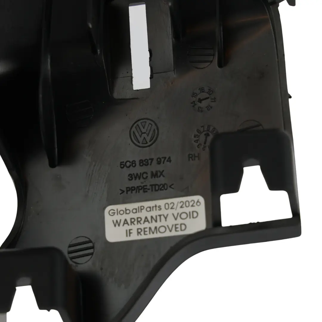 Volkswagen Jetta Mk6 Rivestimento Porta Anteriore Triangolo Destro A6 - SKU 5C6837974 - Numero di parte 5C6837974