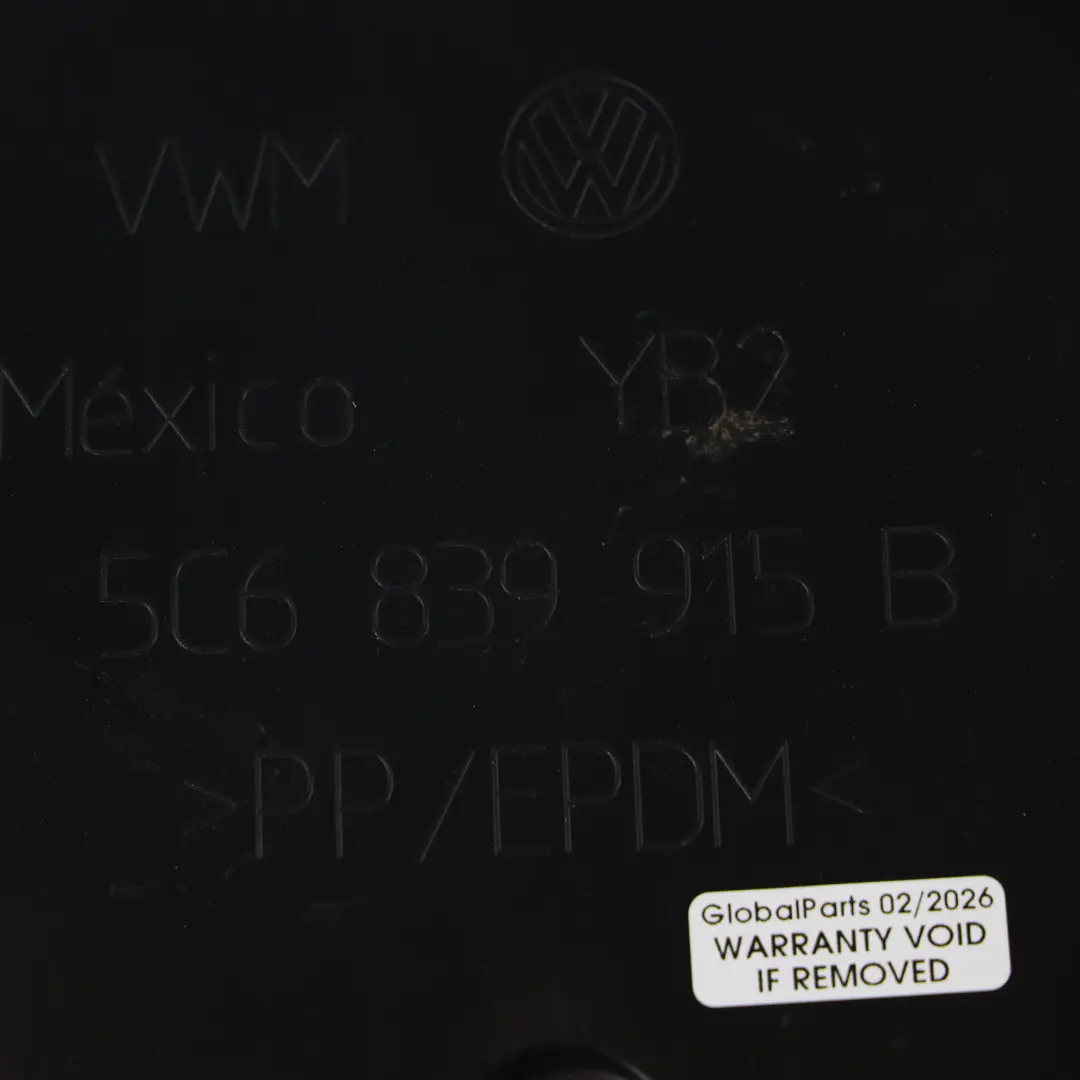 Volkswagen Jetta Mk6 Osłona Silniczka Szyby Drzwi Tylnych Lewa - SKU 5C6839915B - Numer Części 5C6839915B