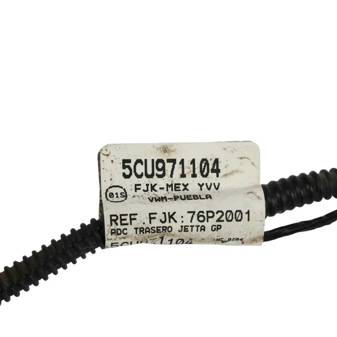 VW Volkswagen Jetta A6 Mk6 Faisceau Câblage PDC Pare-Chocs Arrière - SKU 5CU971104 - Numéro de pièce 5CU971104