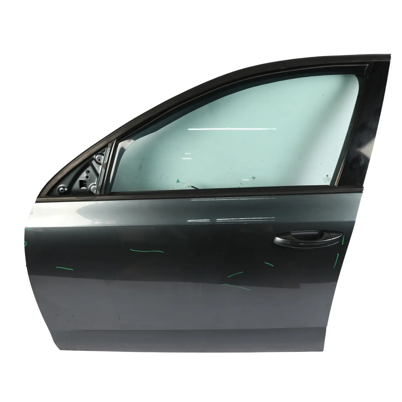 Skoda Octavia Mk3 Door Front Left N/S Covering Panel Metal Grey Metallic - F7Y