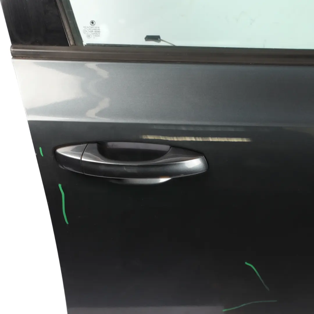 Skoda Octavia Mk3 Door Front Right O/S Covering Panel Metal Grey Metallic - F7Y - SKU 5E0831052A-MEGR - Part number 5E0831052A