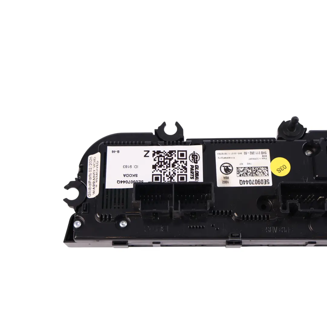 Skoda Octavia MK3 5E Heater Climate Control A/C Air Con Unit Panel - SKU 5E0907044Q - Part number 5E0907044Q