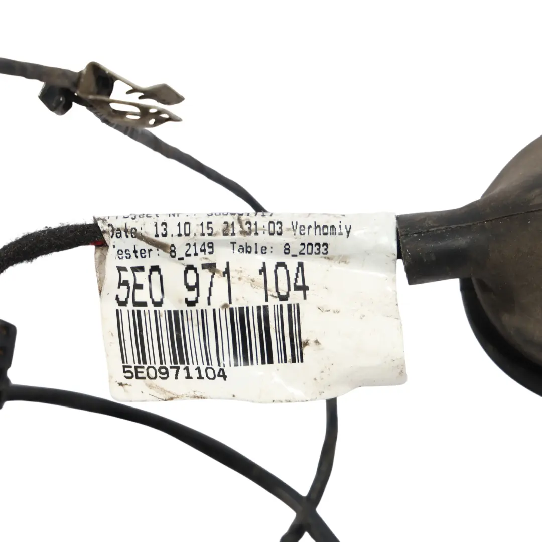 Skoda Octavia Mk3 5E Rear Bumper Parking Sensor Wiring Harness Loom - SKU 5E0971104 - Part number 5E0971104