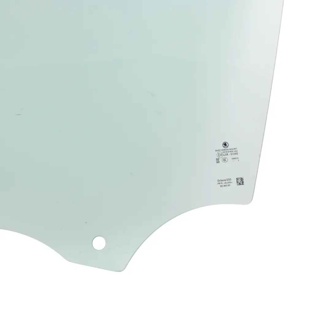 Mk4 Front Door Window Glass Glazing AS2 Left N/S to Skoda Octavia with Part number 5E3845201 Skoda Octavia Mk4 Front Door Window Glass Glazing AS2 Left N/S - SKU 5E3845201 - Part number 5E3845201
