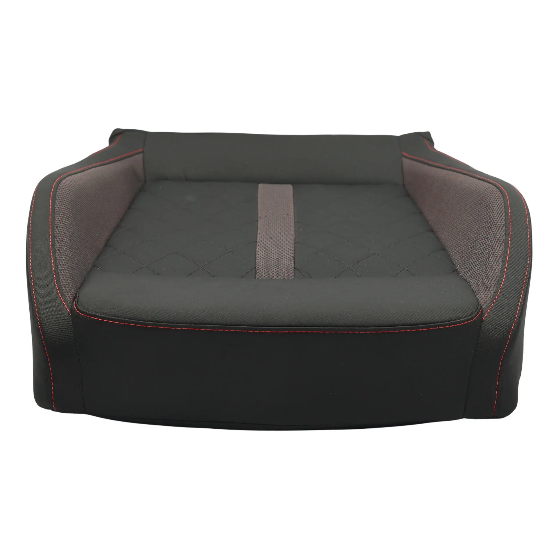 Skoda Octavia Mk4 NX VRS Front Lower Seat Cover Heated Left N/S Cloth Black/Red