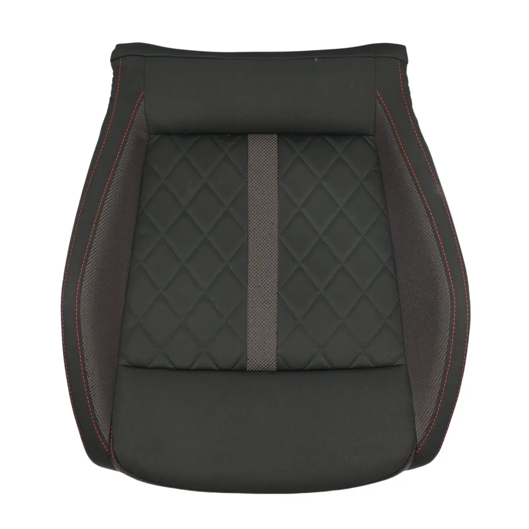 Skoda Octavia Mk4 NX VRS Funda Delantero Calefactable Izquierdo Tela Negro/Rojo - SKU 5E3881405L - Número de pieza 5E3881405L