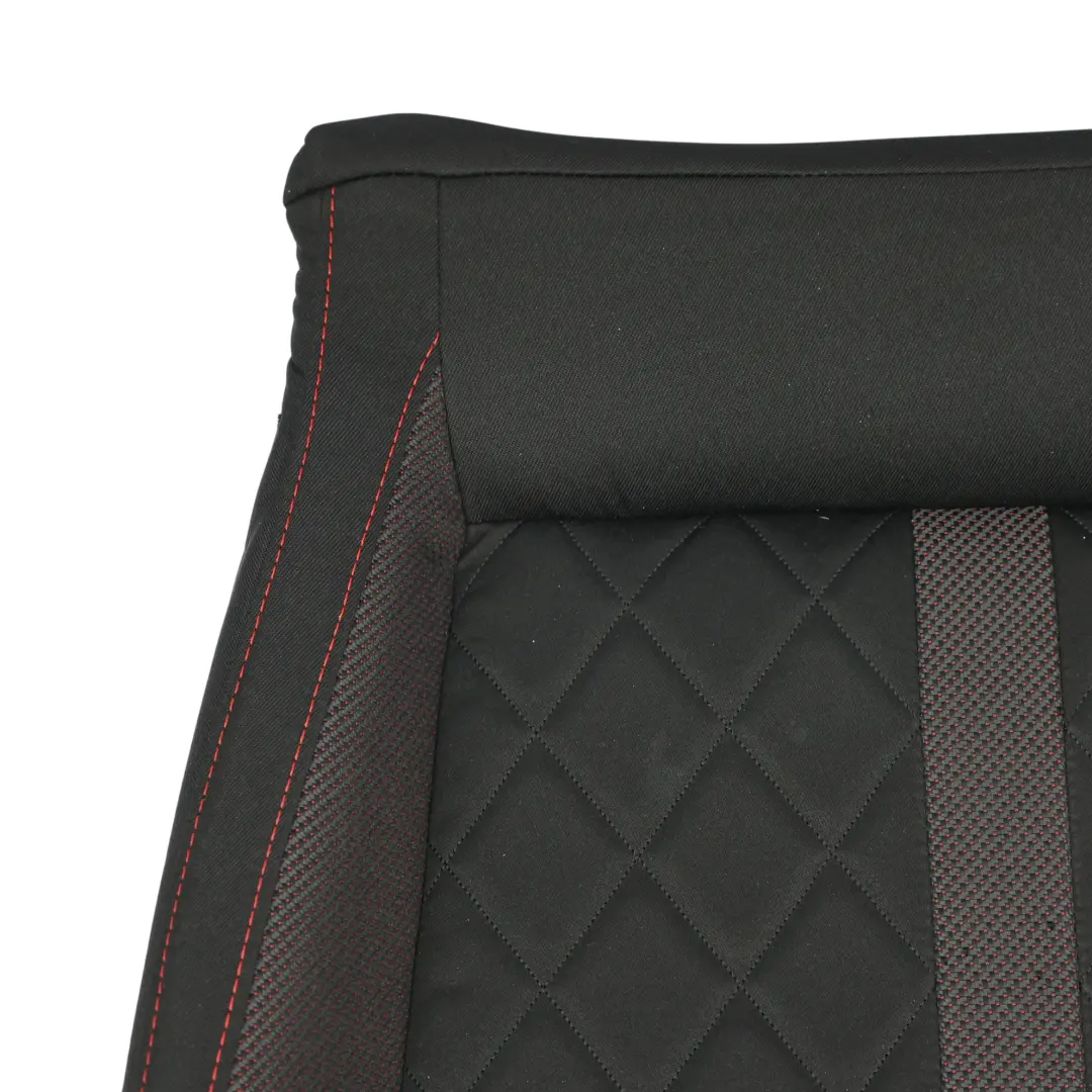 Skoda Octavia Mk4 NX VRS Funda Delantero Calefactable Izquierdo Tela Negro/Rojo - SKU 5E3881405L - Número de pieza 5E3881405L