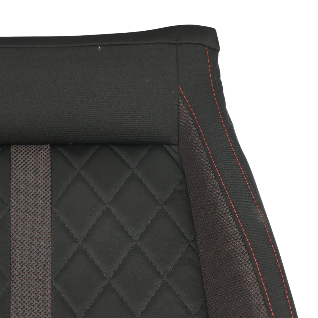 Skoda Octavia Mk4 NX VRS Front Lower Seat Cover Heated Left N/S Cloth Black/Red - SKU 5E3881405L - Part number 5E3881405L