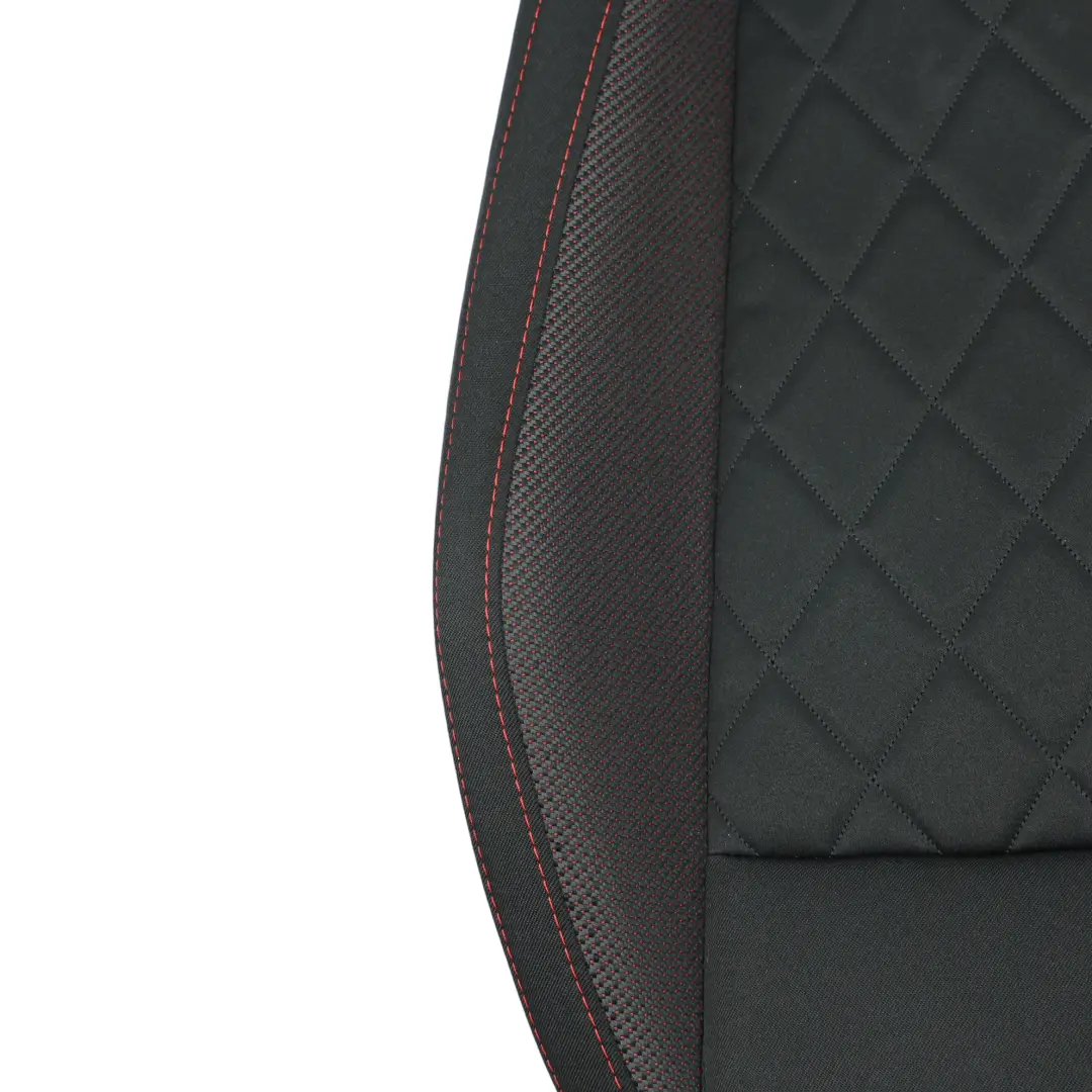 Skoda Octavia Mk4 NX VRS Coprisedile Riscaldato Sinistro Panno Nero/Rosso - SKU 5E3881405L - Numero di parte 5E3881405L