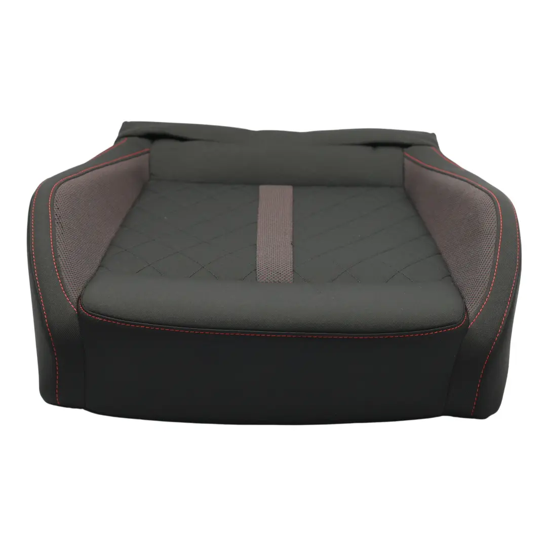 Skoda Octavia Mk4 NX VRS Front Lower Seat Cover Heated Right O/S Cloth Black/Red - SKU 5E3881406F - Part number 5E3881406F