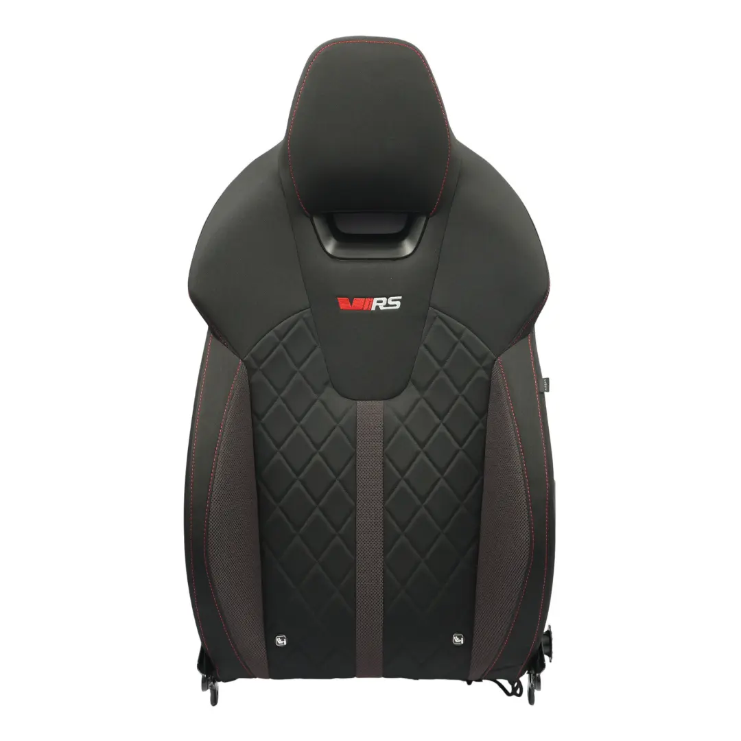 Mk4 NX VRS Dossier De Siège Avant Gauche Tissu Noir/Rouge pour Skoda Octavia à propos du numéro de pièce 5E3881805KT Skoda Octavia Mk4 NX VRS Dossier De Siège Avant Gauche Tissu Noir/Rouge - SKU 5E3881805KT - Numéro de pièce 5E3881805KT