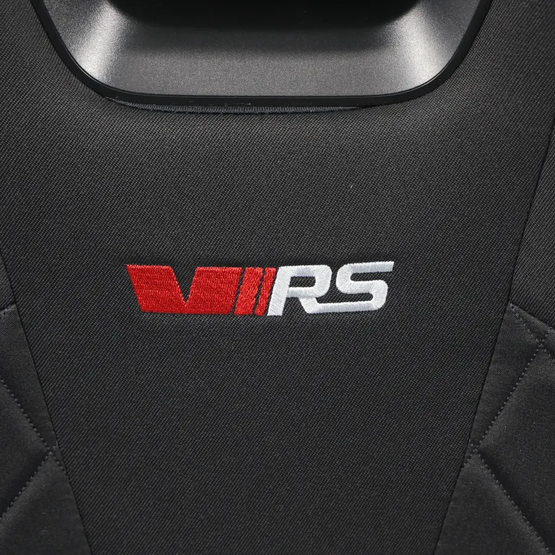 Skoda Octavia Mk4 NX VRS Oparcie Fotela Przód Lewe Materiał Czarno-Czerwone - SKU 5E3881805KT - Numer Części 5E3881805KT