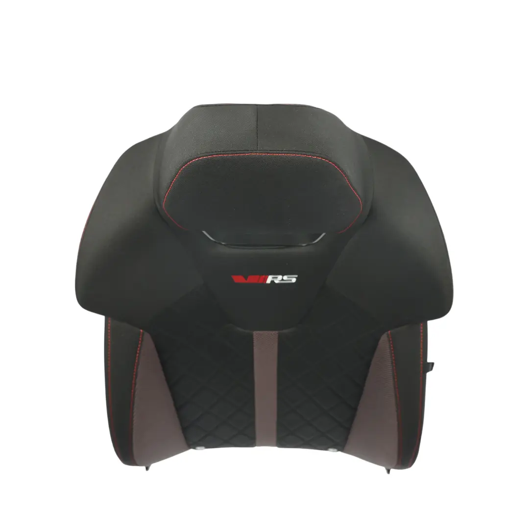 Skoda Octavia Mk4 NX VRS Oparcie Fotela Przód Lewe Materiał Czarno-Czerwone - SKU 5E3881805KT - Numer Części 5E3881805KT