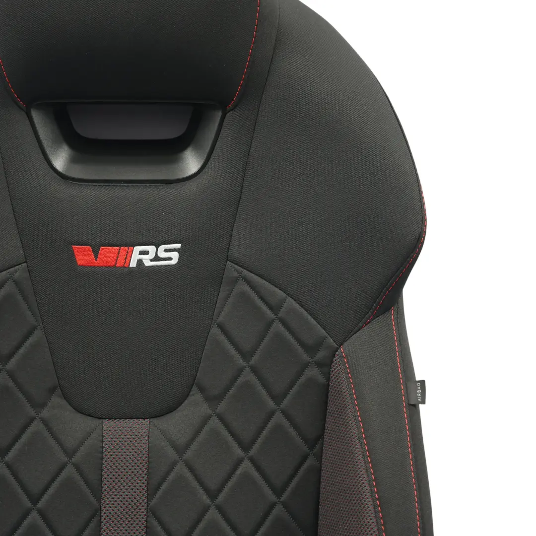 Mk4 NX VRS Respaldo Asiento Delantero Izquierdo Tela Negro/Rojo para Skoda Octavia con número de pieza 5E3881805KT Skoda Octavia Mk4 NX VRS Respaldo Asiento Delantero Izquierdo Tela Negro/Rojo - SKU 5E3881805KT - Número de pieza 5E3881805KT