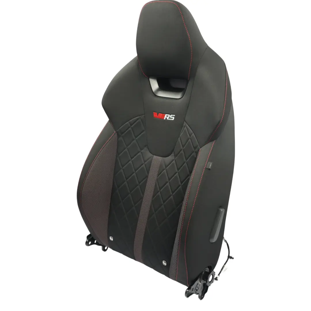 Mk4 NX VRS Front Seat Backrest Left N/S Cloth Fabric Black/Red to Skoda Octavia with Part number 5E3881805KT Skoda Octavia Mk4 NX VRS Front Seat Backrest Left N/S Cloth Fabric Black/Red - SKU 5E3881805KT - Part number 5E3881805KT
