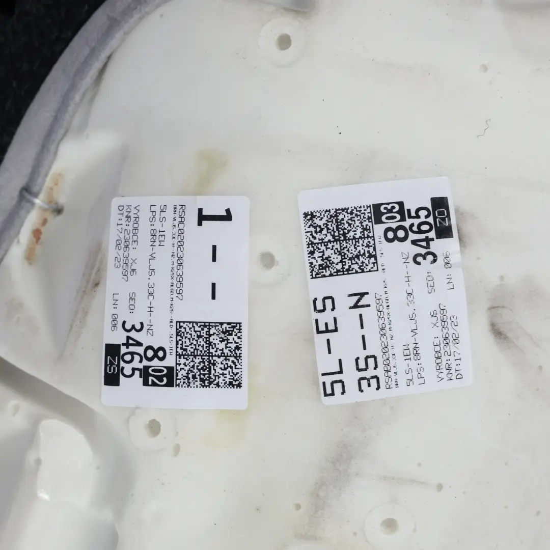 Skoda Octavia IV Banquette Arrière Siège En Tissu Alcantara Noir - SKU 5E3885405H - Numéro de pièce 5E3885405H