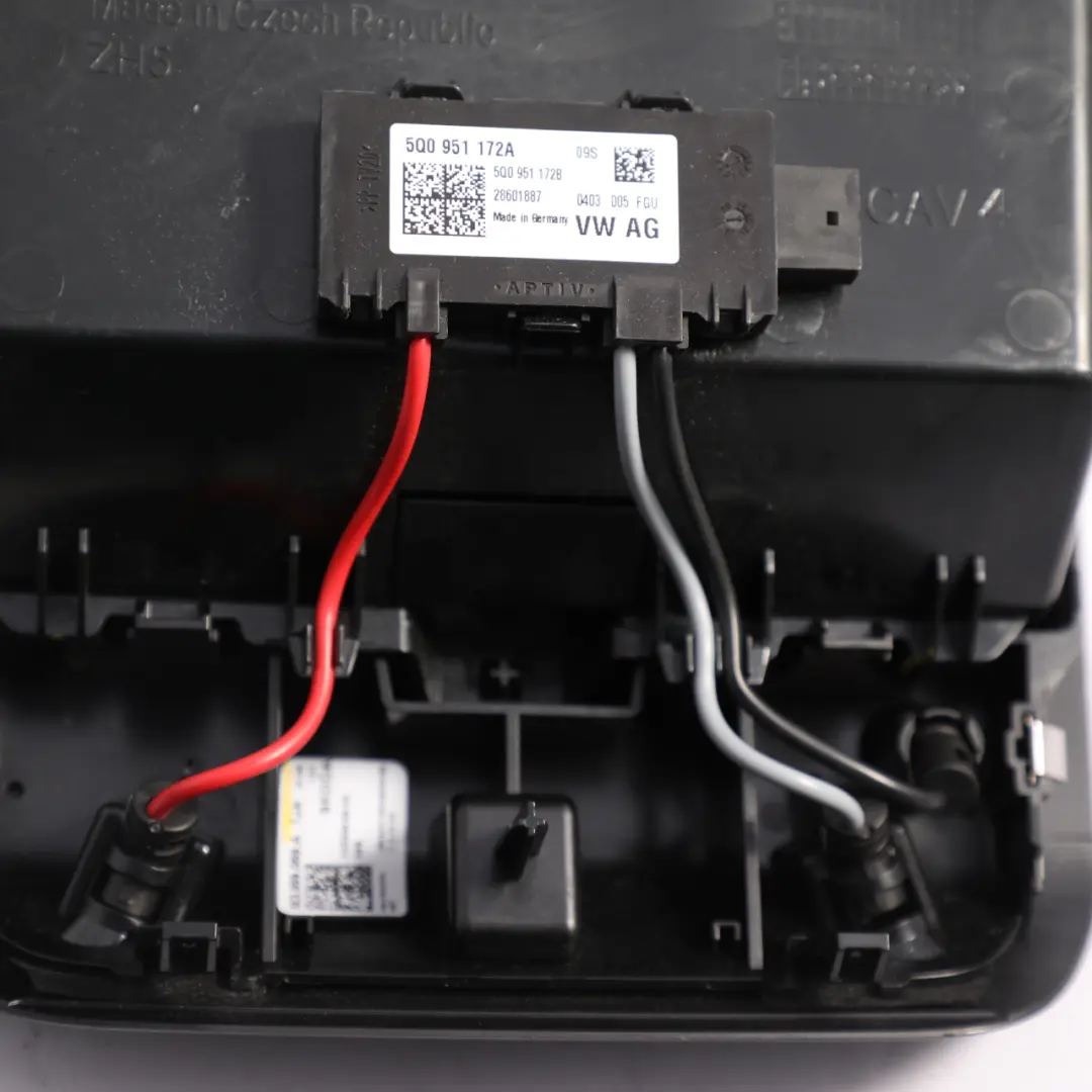 Skoda Octavia Mk4 Front Headliner Light Sunglass Storage Switch Black - SKU 5E3959569A - Part number 5E3959569A