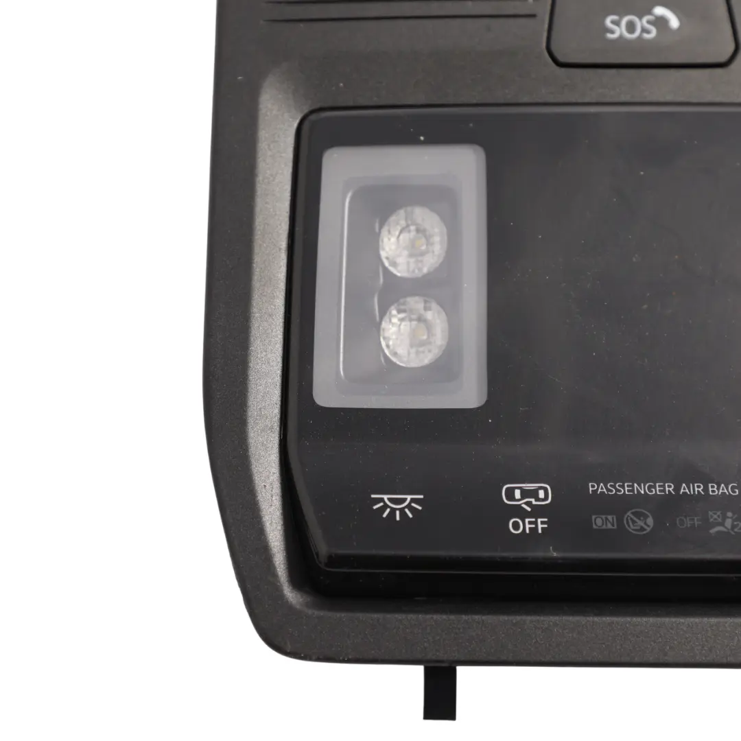 Skoda Octavia Mk4 Front Headliner Light Sunglass Storage Switch Black - SKU 5E3959569A - Part number 5E3959569A
