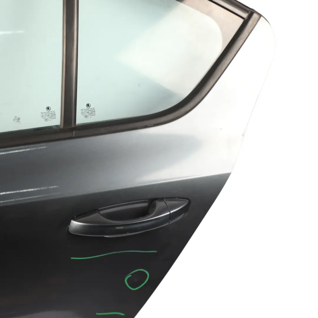 Mk3 Saloon Door Rear Left N/S Covering Metal Grey Metallic - F7Y to Skoda Octavia with Part number 5E5833055B Skoda Octavia Mk3 Saloon Door Rear Left N/S Covering Metal Grey Metallic - F7Y - SKU 5E5833055B-MEGR - Part number 5E5833055B