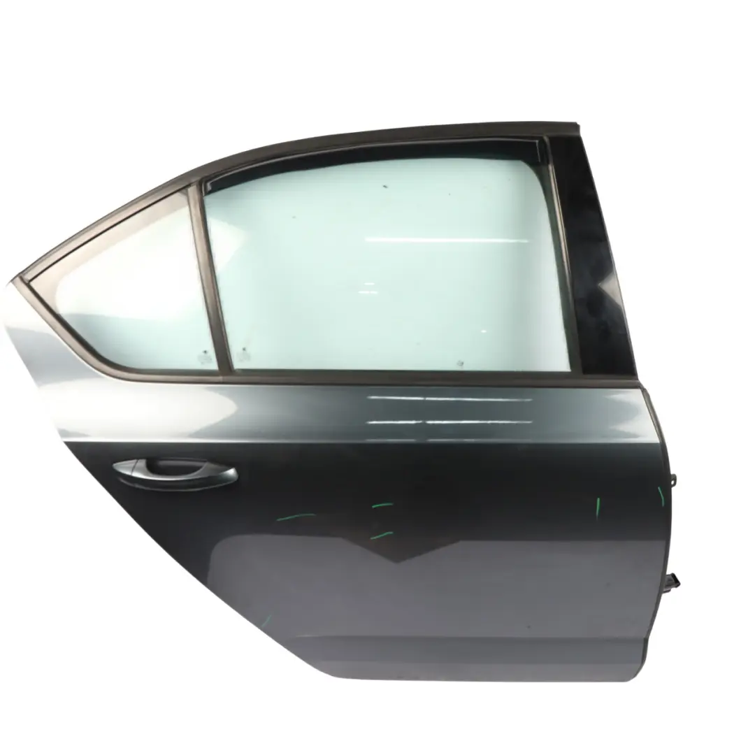 Door Rear Right O/S Covering Panel Metal Grey Metallic - F7Y to Skoda Octavia 5E with Part number 5E5833056B Skoda Octavia 5E Door Rear Right O/S Covering Panel Metal Grey Metallic - F7Y - SKU 5E5833056B-MEGR - Part number 5E5833056B