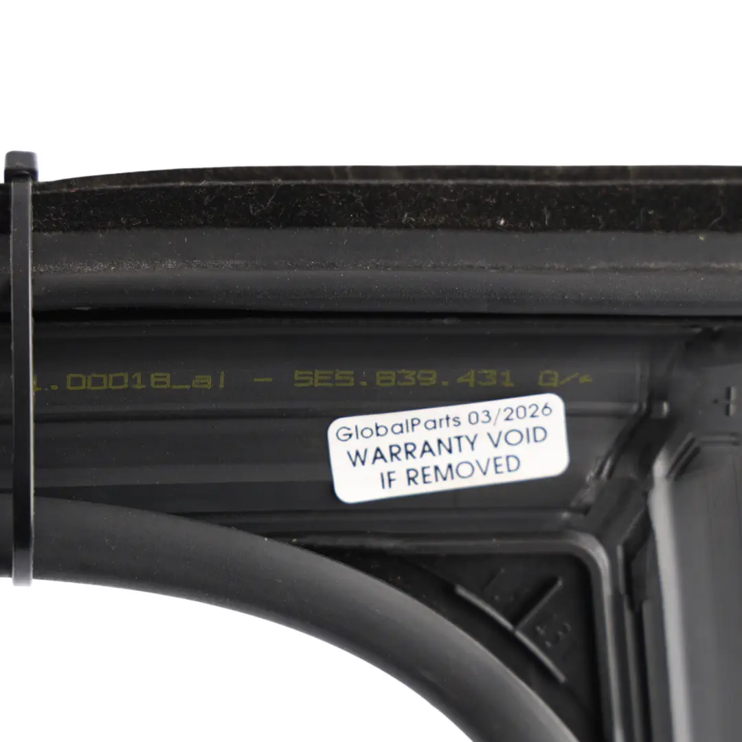 Mk3 Hatchback Rear Door Window Guide Gasket Left N/S to Skoda Octavia with Part number 5E5839431G Skoda Octavia Mk3 Hatchback Rear Door Window Guide Gasket Left N/S - SKU 5E5839431G - Part number 5E5839431G