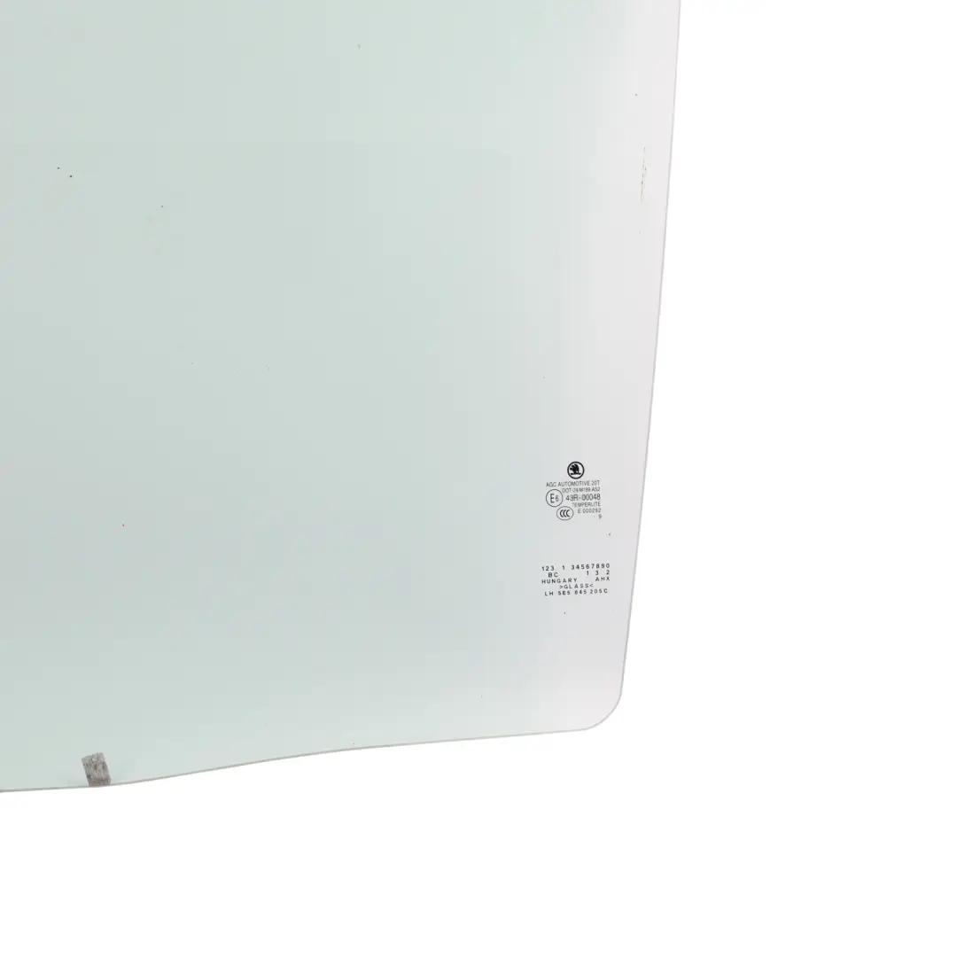 Mk3 Rear Door Window Glass Glazing Green AS2 Left N/S to Skoda Octavia with Part number 5E5845205C Skoda Octavia Mk3 Rear Door Window Glass Glazing Green AS2 Left N/S - SKU 5E5845205C - Part number 5E5845205C