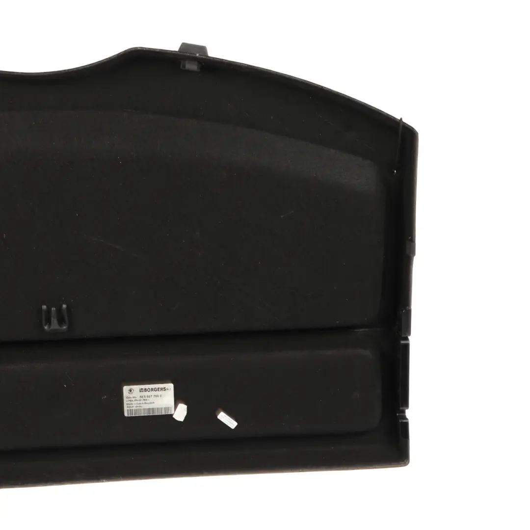 Mk3 Parcel Shelf Luggage Compartment Trim Panel Black to Skoda Octavia with Part number 5E5867769E Skoda Octavia Mk3 Parcel Shelf Luggage Compartment Trim Panel Black - SKU 5E5867769E - Part number 5E5867769E