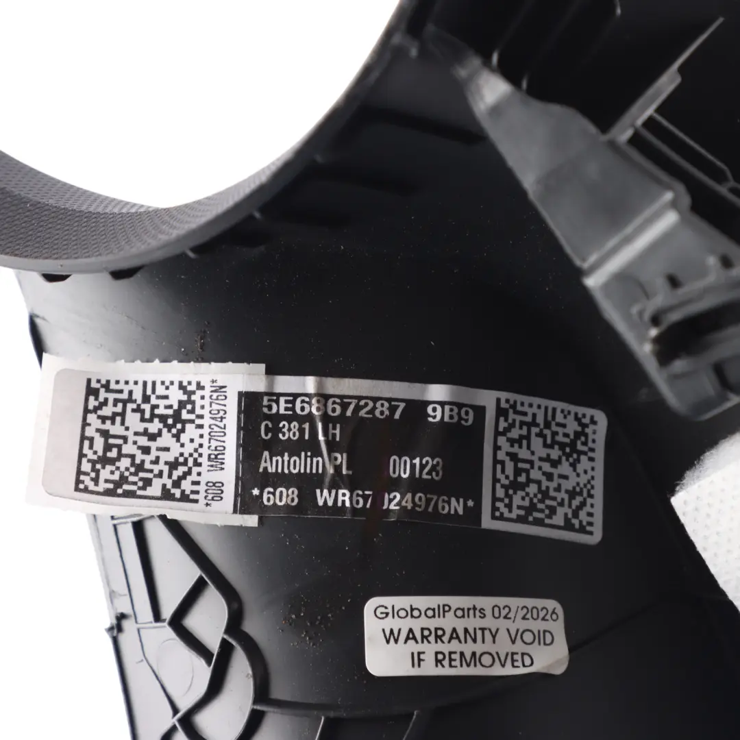 Pillar Trim Interior Panel Cover Left N/S to Skoda Octavia VR C with Part number 5E6867287 Skoda Octavia VR C Pillar Trim Interior Panel Cover Left N/S - SKU 5E6867287 - Part number 5E6867287