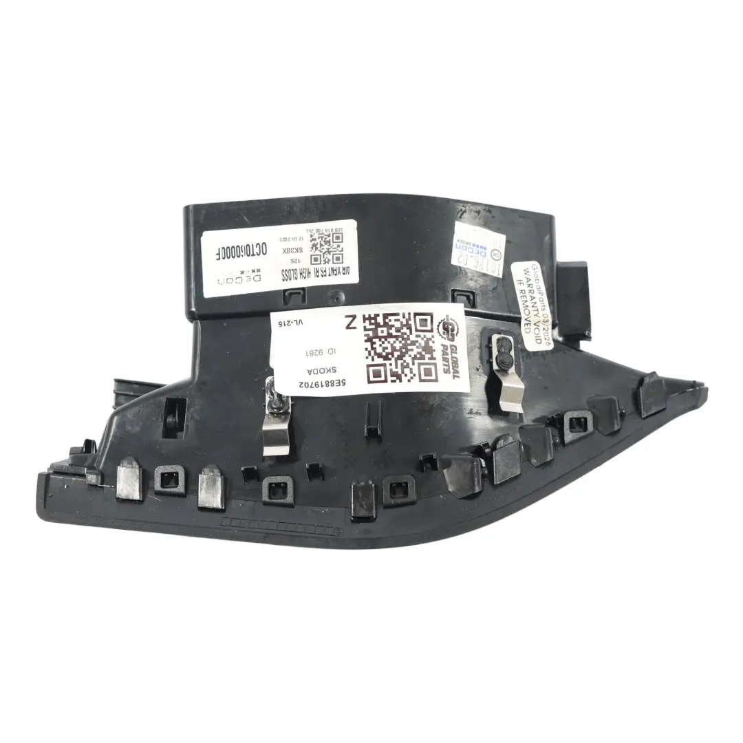 Skoda Octavia Mk4 Dashbard Air Vent Trim Cover Grille Right O/S - SKU RHD-5E8819702 - Part number 5E8819702