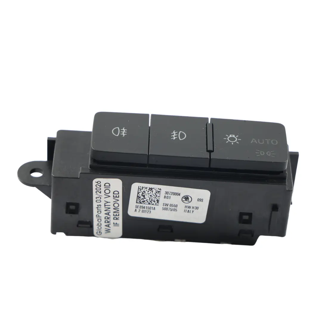 Skoda Octavia Mk4 Headlight Fog Light Control Switch Button - SKU RHD-5E8941501A - Part number 5E8941501A