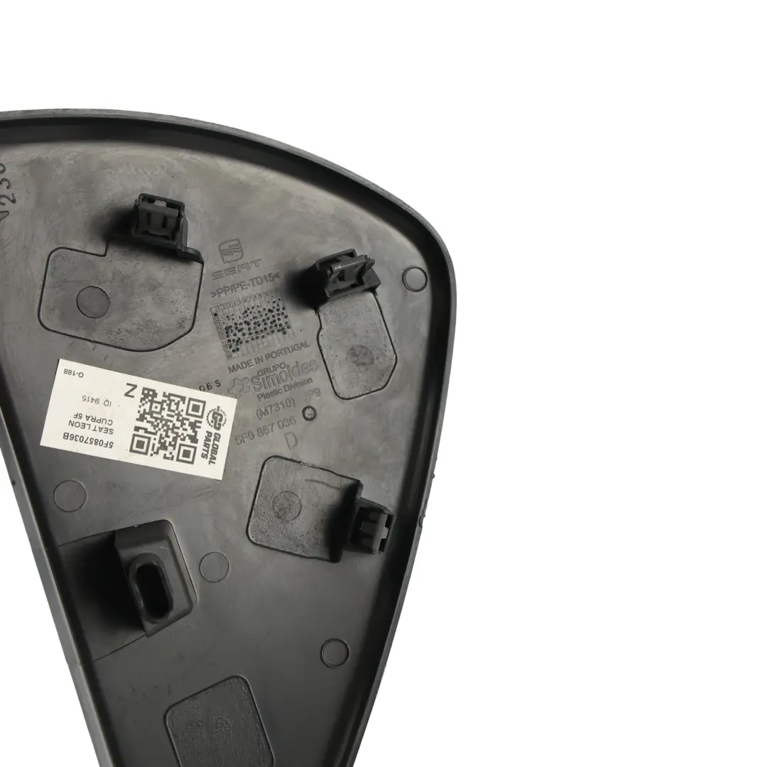 Seat Leon MK3 5F Pannello Copertura Cruscotto Anteriore Destro - SKU 5F0857036B - Numero di parte 5F0857036B