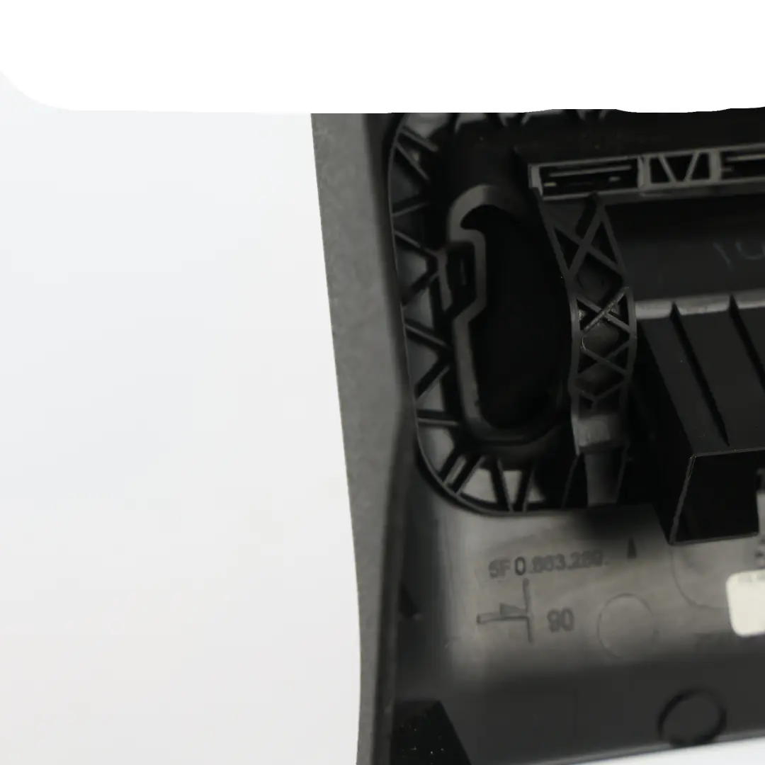 Seat Leon 5F Rear Centre Console Trim Cover Surround Black - SKU 5F0863289A - Part number 5F0863289A