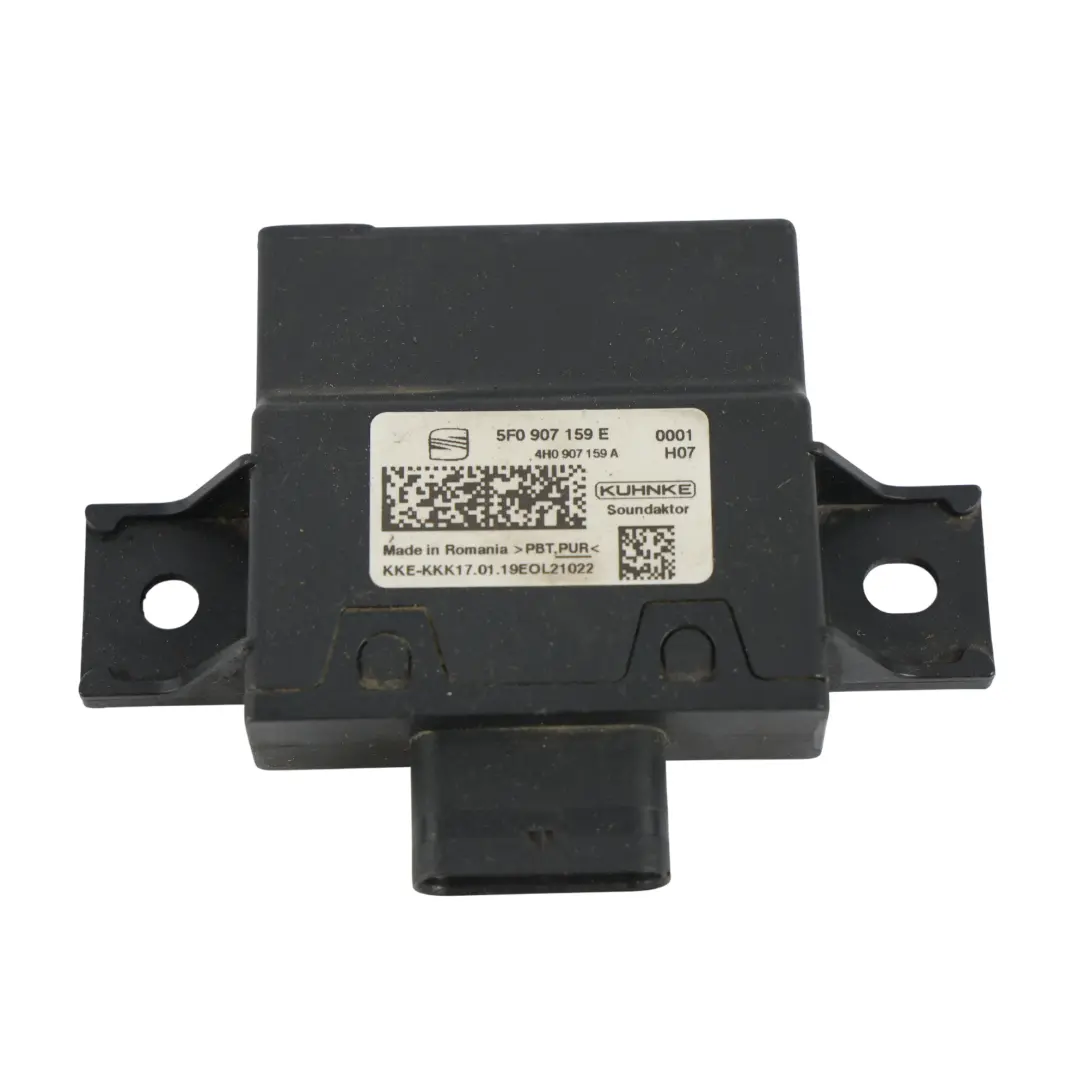 MK3 III Cupra 5F Módulo Control Sonido Impacto Carrocería para Seat Leon con número de pieza 5F0907159E Seat Leon MK3 III Cupra 5F Módulo Control Sonido Impacto Carrocería - SKU 5F0907159E - Número de pieza 5F0907159E