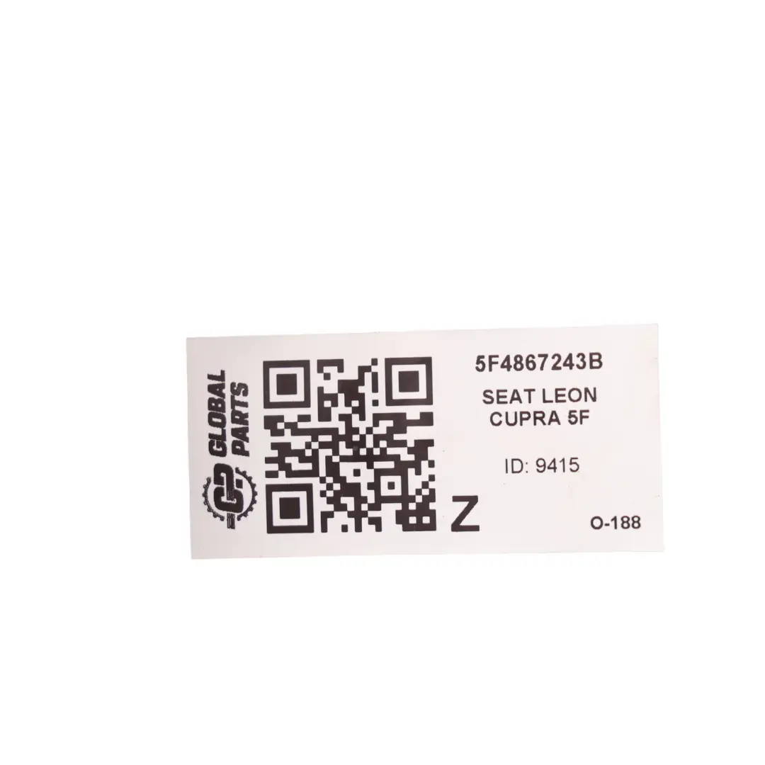 Seat Leon Mk3 B-Pillar Upper Trim Cover Panel Panel Black Left N/S - SKU 5F4867243B - Part number 5F4867243B