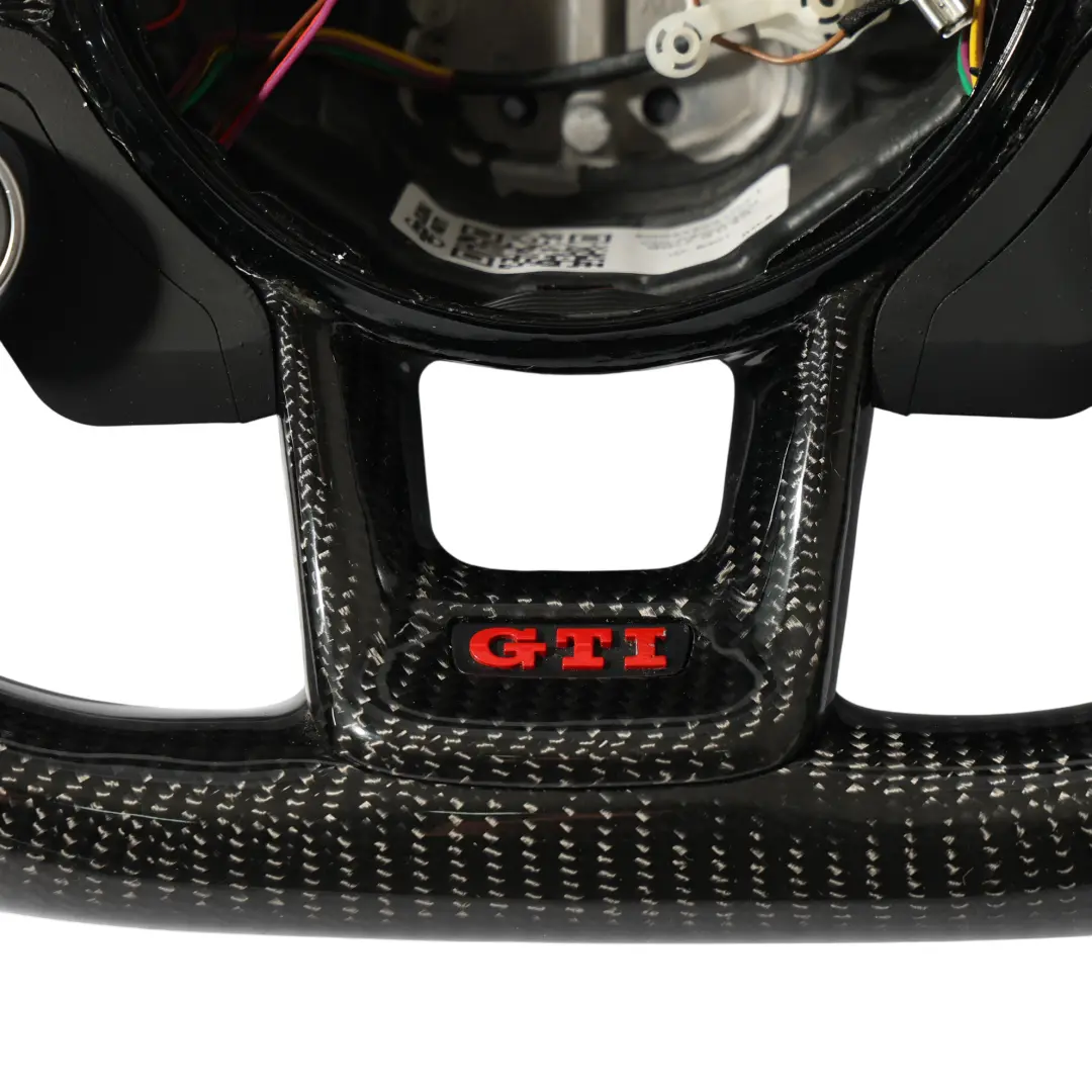 VW Volkswagen Golf MK7 5G GTI Kierownica Carbon Ścięta LED Alcantara - SKU 5G0419091HJ-1 - Numer Części 5G0419091HJ