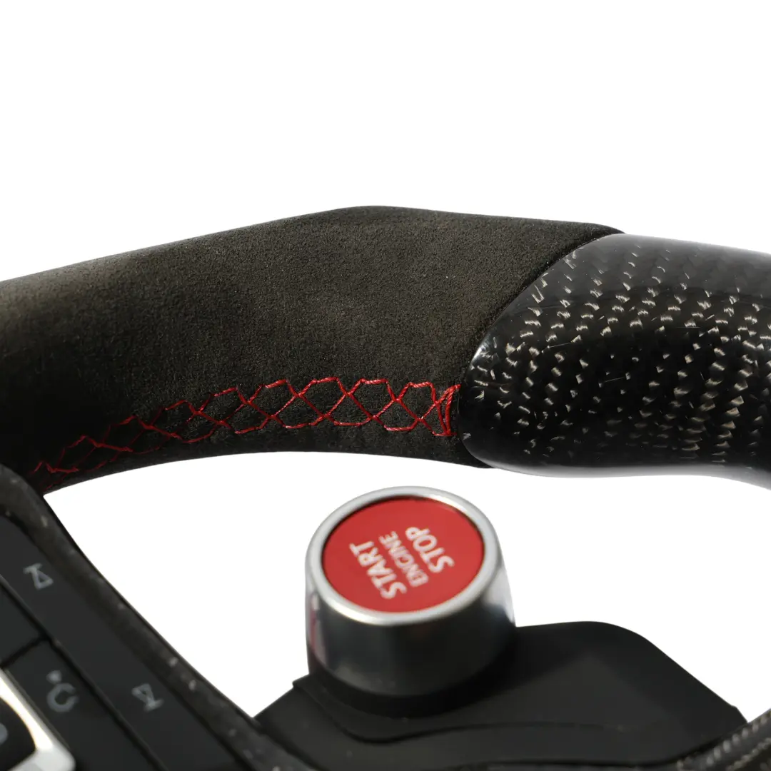 VW Volkswagen Golf MK7 5G GTI Steering Wheel Carbon Flat Bottom LED Alcantara - SKU 5G0419091HJ-1 - Part number 5G0419091HJ