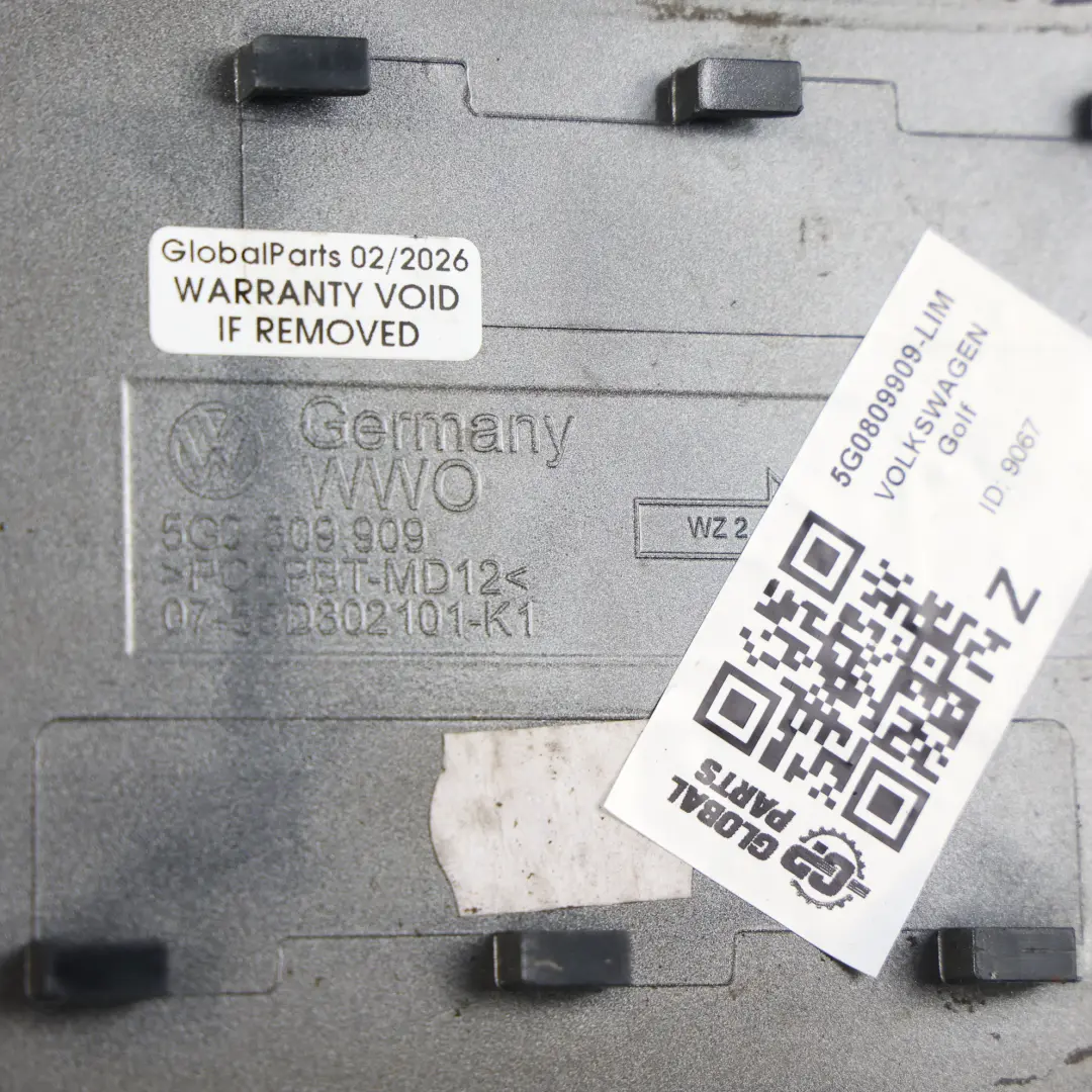 VW Golf VII Bouchon De Trappe À Carburant Limestone Grey Gris Métallisé - A7N - SKU 5G0809909-LIM - Numéro de pièce 5G0809909