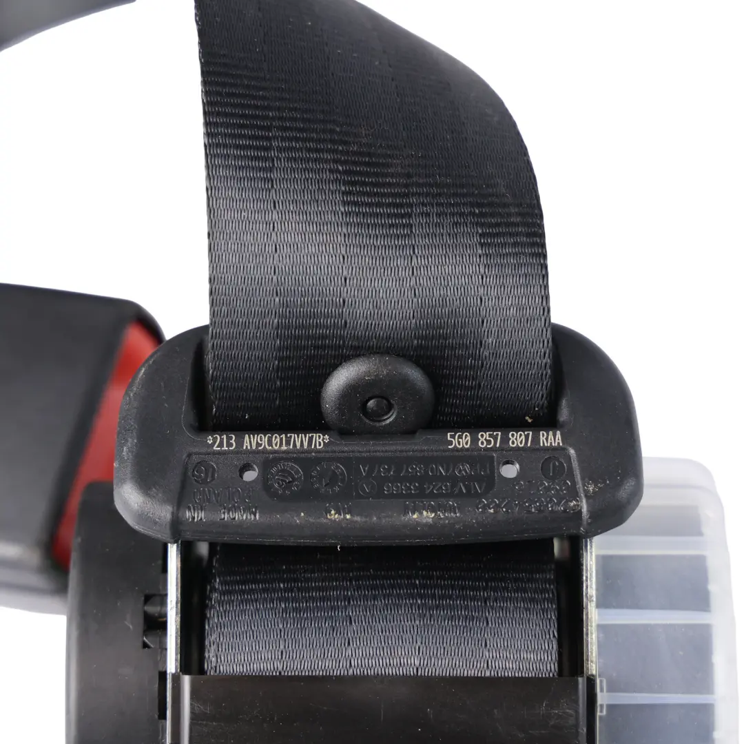 5G 5G GTI P Seat Belt Black Rear Middle Center to Volkswagen VW Golf R with Part number 5G0857807 Volkswagen VW Golf R 5G 5G GTI P Seat Belt Black Rear Middle Center - SKU 5G0857807 - Part number 5G0857807