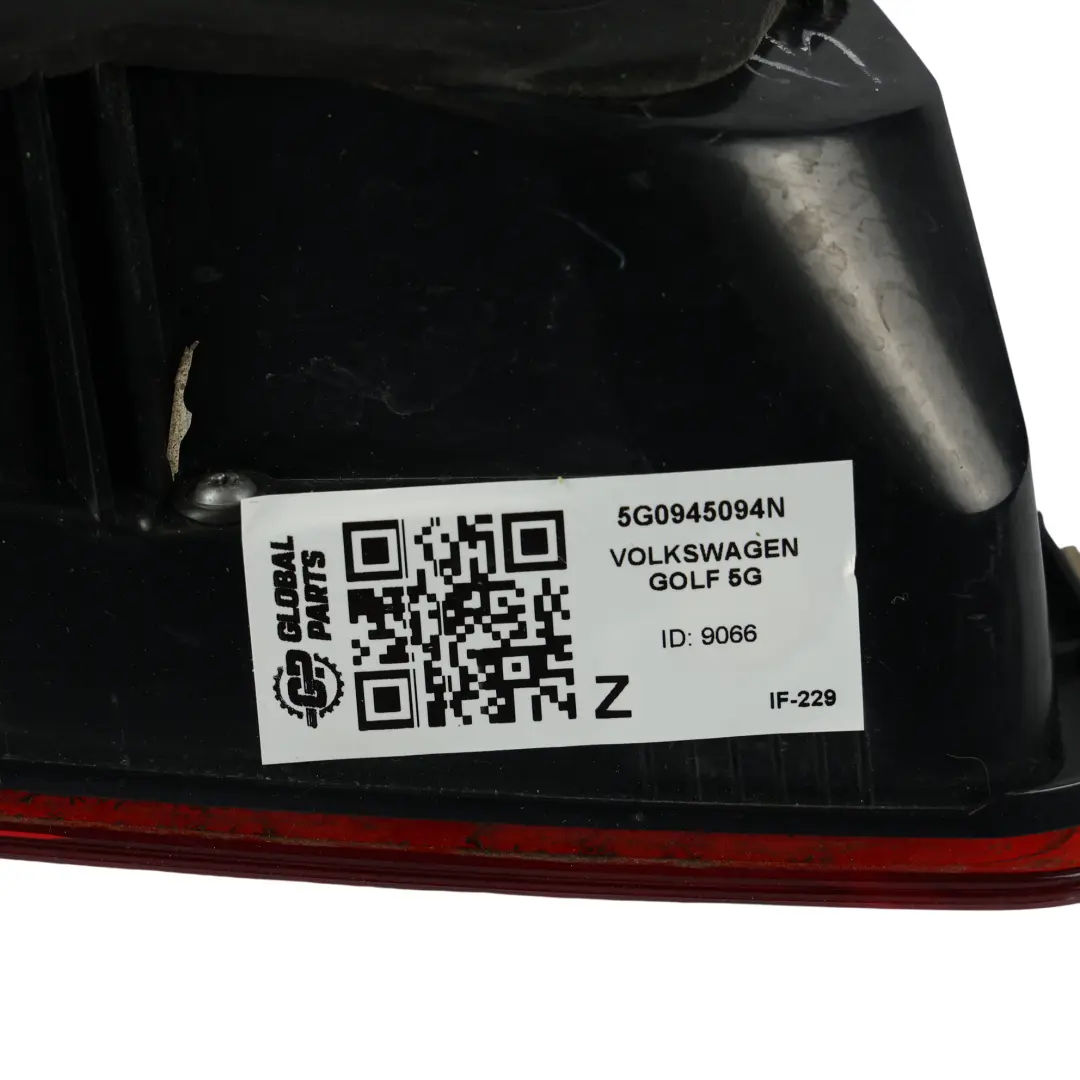Volkswagen Golf 5G Mk7 Rear Taillight Lamp Light Inner LED Right O/S - SKU RHD-5G0945094N - Part number 5G0945094N
