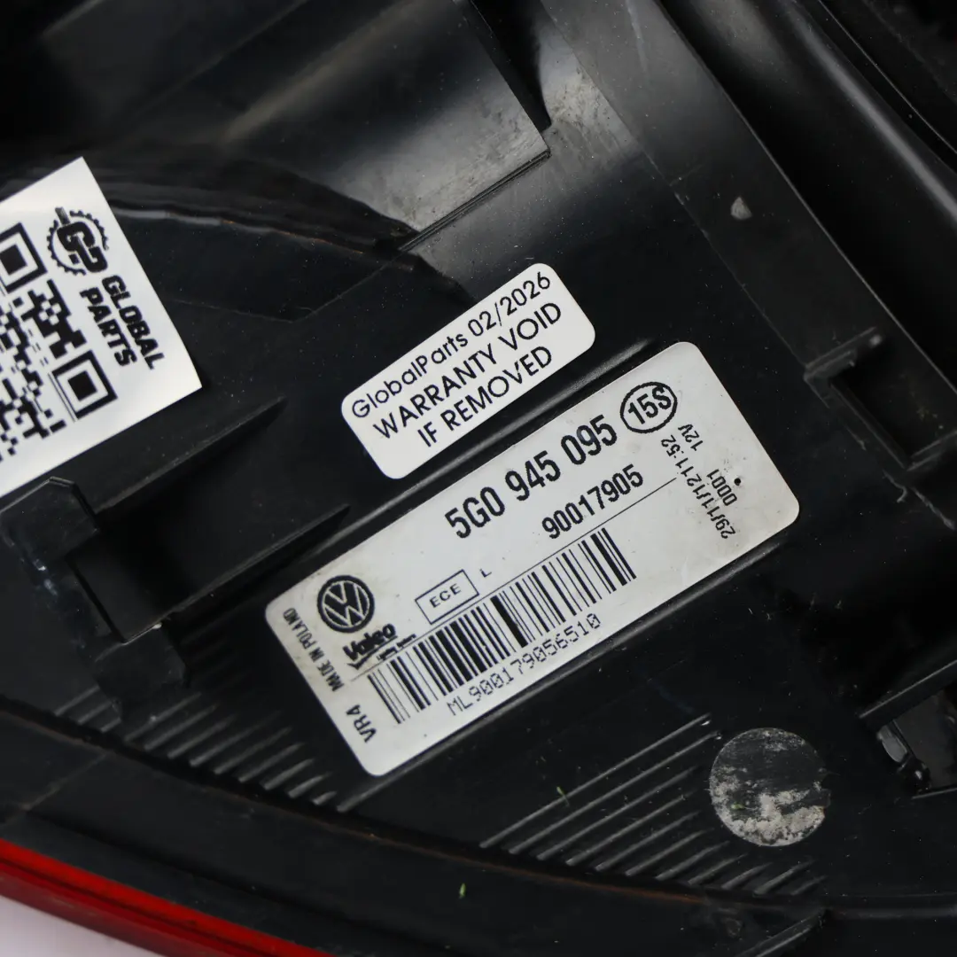 Volkswagen Golf 5G Lampa Zewnętrzna Tylna Lewa Tył - SKU 5G0945095M - Numer Części 5G0945095M