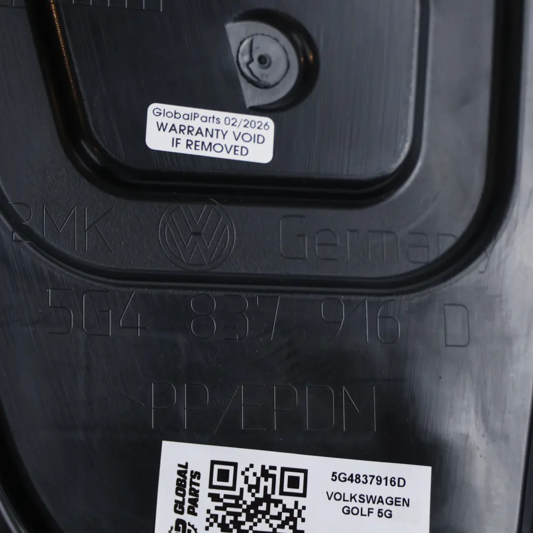 5Dr Türverkleidung Abdeckung Vorne Rechts für Volkswagen Golf Mk7 mit Teilenummer 5G4837916D Volkswagen Golf Mk7 5Dr Türverkleidung Abdeckung Vorne Rechts - SKU 5G4837916D - Teilenummer 5G4837916D